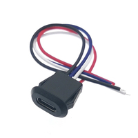 Connecteur USB Type C femelle à fixation rapide, contact en laiton, boîtier ABS, montage sur panneau, prise d'alimentation, câble de charge
