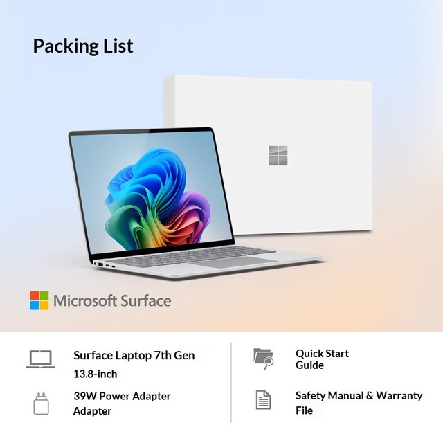 Microsoft Surface Laptop 7th Edition Business 13.8-inch Touchscreen SSD 120Hz Ultra-Slim Notebook New Windows 11 12-Core