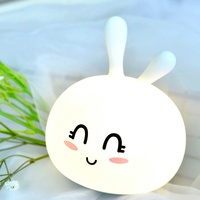 Mini veilleuse LED en silicone pour bébé, lampe de chevet USB douce pour chambre d'enfant, veilleuse Pat