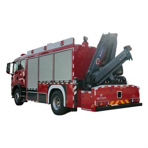 Camion de pompiers et de sauvetage multifonctionnel diesel <span class=keywords><strong>4x4</strong></span> HOWO neuf avec grue, 150-250 ch, réservoir de 5001-7000 L, à <span class=keywords><strong>vendre</strong></span> - Product Image 2