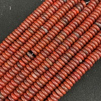 50 PIÈCES Perles Rondelles en Pierre Naturelle 4x12mm, Perles Distançantes Rondes en Forme de Disque Abacus, pour la Fabrication de Bijoux DIY (Bracelets, Colliers)