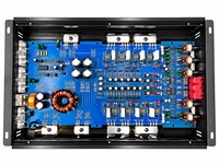 Amplificateur de voiture 4 canaux classe AB 4 ohms, amplificateur de puissance audio stéréo pleine gamme pour voiture, bridable, avec garantie d'un an