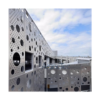 Panneau de mur-rideau en aluminium perforé pour façade de bâtiment et intérieur