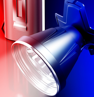 Lampe frontale haute visibilité 500 mètres pour inspection d'urgence Lampe frontale en aluminium avec clip 10W COB 1000 lumens LED