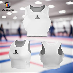 Para Woosung, cómodo protector de cuerpo de artes marciales estilo samurái para mujer, protector de pecho de Karate femenino - Product Image 5