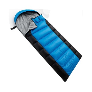 Sacs de couchage d'été légers et imperméables en polyester 210T à capuche, avec rembourrage en fibres creuses pour adultes - Product Image 1