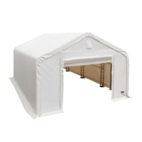 Extérieur Manuel 20x20ft Structure En Acier Bâtiment 6x6m PVC Toit Dôme Abri Entrepôt Industriel Carport Stockage avec Cadre Métallique