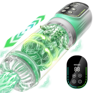 현실적인 텔레스코픽 진동 추력 회전 APP 자위대 컵 전기 버전 자동 자위 컵 saxy 장난감 남자 - Product Image 5