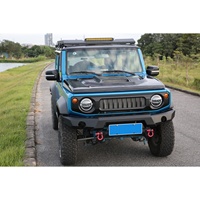 Protection de pare-chocs avant en acier noir pour Suzuki Jimny Bull Bar JB64/JB74 2018 + Suzuki Jimny