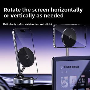 Support de téléphone portable magnétique universel X323 Boneruy X68w pour voiture, avec ventouse et chargeur sans fil - Product Image 3
