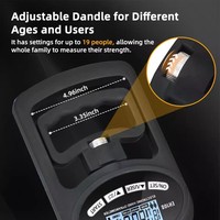 Dynamomètre électronique pour la force de préhension, entraîneur de force de préhension, testeur de force de préhension, appareil d'exercice pour les mains