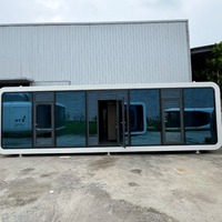 Cabine de bureau à domicile insonorisée portable et personnalisable pour l'extérieur, conteneur de vie préfabriqué en kit, pod de couchage avec toilettes