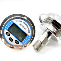 Collecteur numérique négatif en acier inoxydable manomètre de pression d'eau intelligent jauge axail montage arrière compteur de pression sous vide