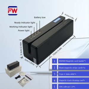 Msr909 3-Tracks lập trình từ đầu đọc thẻ/nhà văn mã hóa USB hico cho ISO7811-6 định dạng thẻ - Product Image 2