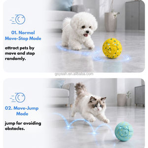 Giocattolo Interattivo Intelligente <span class=keywords><strong>per</strong></span> Animali Domestici, Palla Elettrica in E-TPU Resistente ai Morsi, Giocattolo Automatico Rotolante e Saltellante <span class=keywords><strong>per</strong></span> <span class=keywords><strong>Gatti</strong></span> e Cani di Piccola e Media Taglia - Product Image 5