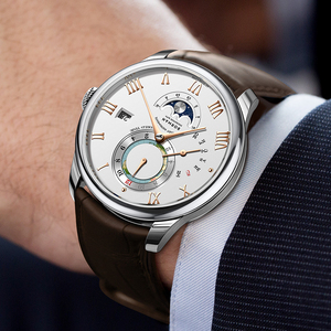 Reloj Mecánico Automático para Hombre de la Marca Original BORMAN, Diseño Creativo con Correa de Cuero, Resistente al Agua, con Esfera de Agujas - Product Image 4