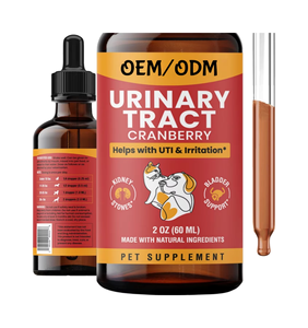 고단백 소고기 맛 요로 액체 드롭스, 방광 및 신장 건강 지원, 개와 고양이 영양 보충제 - Product Image 1