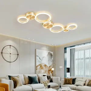 Luminária de teto moderna com design criativo, iluminação doméstica, simples, led, para quarto, sala de jantar, decoração interna