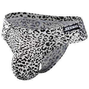 Ropa Interior Masculina Sexy de Punto con Estampado de Leopardo, Tanga Gay de Algodón y Elastano, Transpirable y Ecológica, de Talle Bajo - Product Image 4