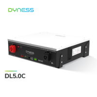 Batterie lithium intelligente DYNESS DL5.0C 6000 cycles, 5 kWh, pour système solaire domestique, 51,2 V 100 Ah, compatible avec l'onduleur Victron.