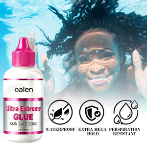 Colle adhésive transparente invisible 2oz pour perruques en dentelle, marque privée, résistante <span class=keywords><strong>à</strong></span> l'eau et <span class=keywords><strong>à</strong></span> la transpiration, séchage rapide, forte tenue pour usage quotidien - Product Image 4