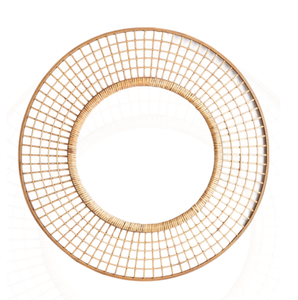 Nordic Style Round Rattan <b>Mirror</b> Rattan Long <b>Mirror</b> Wall Decoration From Vietnam - Product Image 4