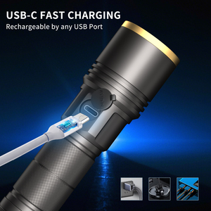 2025 New Chất lượng cao bán buôn 1500 lumen EDC xách tay khẩn cấp có thể sạc lại <span class=keywords><strong>LED</strong></span> mạnh mẽ <span class=keywords><strong>Led</strong></span> đèn pin - Product Image 4