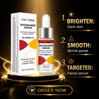 Sérum facial à la niacinamide et à l'hyaluronate de sodium 15 ml, hydratant, soin de la peau, OEM, étiquette privée pour le visage