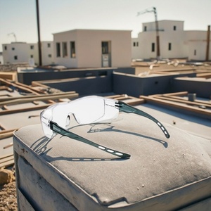 Safety <b>Glasses</b> with <b>Clear</b> PC Lens for Industrial Construction Protective Eye Protection Factory Direct Customizable Wholesale - Product Image 1