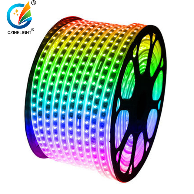 Czinglight Waterproof Flexible Light Led Strip RGB Wholesale 220-240V Lighting and Circuitry Design Remote CONTROL ROHS Ce PVC