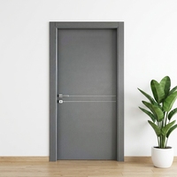 Porte intérieure BOCHARM en bois grainé vert forêt, cristal de carbone, style Wabi-Sabi Zen, écologique, sans formaldéhyde, design moderne