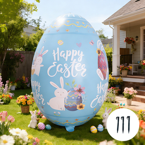 41inch <strong>Easter</strong> Inflatables Outdoor Decor <strong>Giant</strong> Colorful <strong>Eggs</strong> Big 1-Meter <strong>Easter</strong> <strong>Eggs</strong> Ornaments for Yard, Lawn, Garden, Party - Product Image 5
