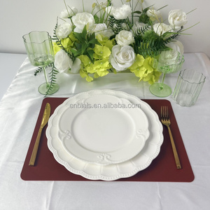 Sang Trọng Màu Trắng Gốm Nổi Bữa Ăn Tối Tấm Thiết Lập Sáng Tạo Sang Trọng Hộ Gia Đình Bộ Đồ Ăn Đám Cưới Loại Phổ Biến Nhất Bộ Đồ Ăn - Product Image 2