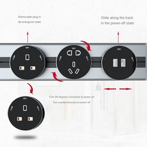 Enchufe de Pared Multifuncional para Cocina, Mesa de Reuniones, con 5/6 Tomas de Corriente, Estándar IP44 para Reino Unido, Estados Unidos, Alemania y Australia - Product Image 4