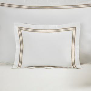 SANHOO Draps de lit <span class=keywords><strong>d</strong></span>'hôtel de haute qualité, taille Queen, ensembles de literie <span class=keywords><strong>d</strong></span>'hôtel brodés dorés, collections - Product Image 6