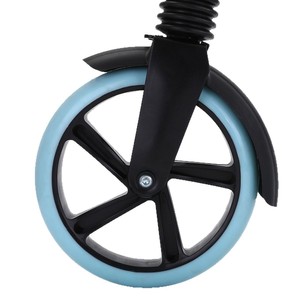 Trottinette à pédales avec amortisseur bleu et blanc style urbain YS-8844 - Product Image 1