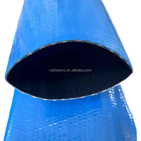 Tuyau d'irrigation agricole double couche intérieur noir bleu 6 pouces 2 pouces PVC tuyau de pompe à eau
