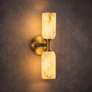<span class=keywords><strong>Applique</strong></span> da Parete in Alabastro con <span class=keywords><strong>Doppia</strong></span> <span class=keywords><strong>Luce</strong></span>, Lampada da Parete Moderna in Marmo Naturale Spagnolo per Camera da Letto e Hotel, <span class=keywords><strong>Applique</strong></span> da Parete in Alabastro per Vanità - Product Image 2
