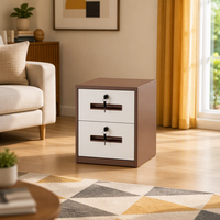 Armoire de classement moderne en acier à 2 tiroirs verrouillable avec rangement pour l'organisation de documents dans la chambre et l'entrepôt