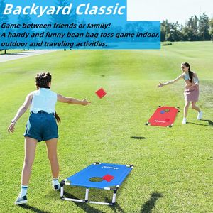 <span class=keywords><strong>Set</strong></span> Moderno Portatile per Cornhole in PVC, Rettangolare, con 8 Sacchetti di Fagioli e Borsa per il Trasporto, Gioco da Lancio per Interni/Esterni e Campeggio - Product Image 3