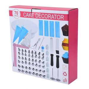 Juego de Decoración de Pasteles de Metal de Alta Calidad, 70 Piezas, con Plato Giratorio de Plástico para Herramientas de Repostería, Venta al Por Mayor Personalizada - Product Image 6
