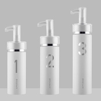 SHUNXU 100/120/150ml Flacon de crème corporelle élégant blanc, emballage cosmétique en plastique, emballage cosmétique de luxe, impression à l'écran