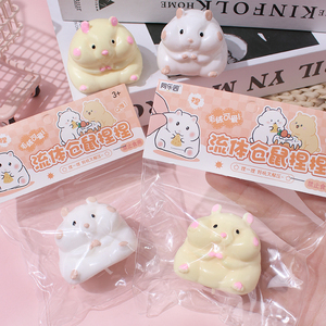 Lindo Ratón Kawaii Mini Hámster, Juguete Antiestrés Elástico para Apretar, Mochi Squishy, Animal de Peluche para Aliviar el Estrés, Material TPR 5-7 - Product Image 6