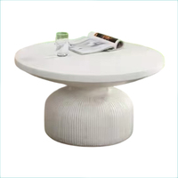 Table basse en GRC pour bar intérieur, table à thé pour cour de villa, table d'appoint contemporaine de luxe en FRC, mobilier moderne pour loisirs et divertissement