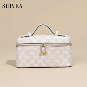 2025 nouveau imprimé mode Chic boîte à lunch sac femmes polyvalent épaule bandoulière maquillage sac carré à la main sac dame sac à main à la mode - Product Image 5
