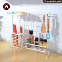Gobelets à ustensiles multifonctionnels pour organisateur de comptoir de panneau de grille au-dessus de l'évier pour la cuisine à domicile