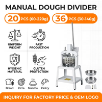 Diviseuse de pâte manuelle commerciale, poids de la pâte 30-220g, machine à découper la pâte verticale et de comptoir pour boulangerie
