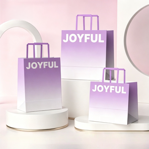 Sacs d'emballage en papier kraft biodégradables personnalisés de luxe pour les courses, les déjeuners à emporter, la restauration rapide, les pizzas, sacs de courses personnalisés - Product Image 1