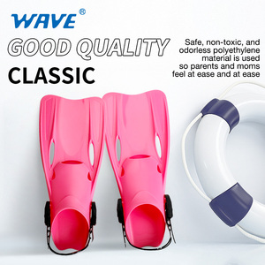 Wave-aletas profesionales de talón abierto, ajustables, para entrenamiento, <span class=keywords><strong>buceo</strong></span> y natación - Product Image 2