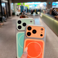 Funda Protectora Magnética de Lujo para Teléfono Móvil, de Doble Color, Material PC, para iPhone 18 17 16 15 14 13 Pro Max